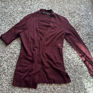 Burgundy cardigan